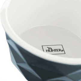 HUNTER EIBY Ceramic Bowl, Feeding and Drinking Bowl, Non-Slip, 550 ml, Blue