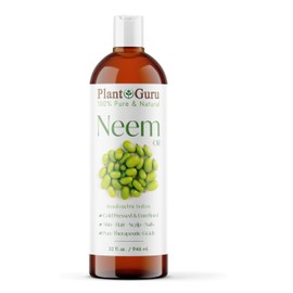 Neem Oil 32 fl. oz. – Unrefined Cold Pressed 100% Pure Natural – Nourishing for Skin, Hair, and Scalp – Hydrating and Moisturizing.