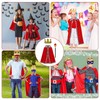 GIUSOBG Prinz Umhang Kinder 3 Stück König Kostüm Kinder Zepter