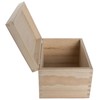 WooDeeDoo Rectangular Wooden Storage Box with Hinged Lid – 22