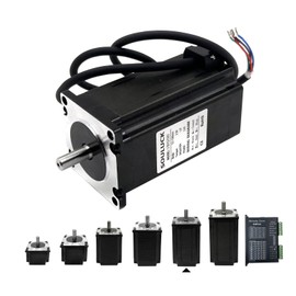 SOULUCK Nema 23 Stepper Motor 57x57x100mm Body 1.8 Stepper Angle 4.0A,Torque 2.5N,2 Phase 4-Lead with 80cm Cable for CNC Router Engraving Milling Lathe Machine