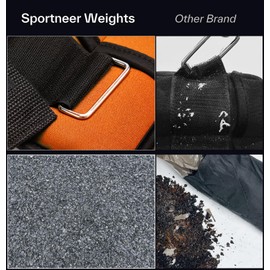 Adjustable Ankle Weights, 4.6 kg Sportneer 1 Pair Wrist Weights Arm Leg Weight Straps Equipment for Indoor Outdoor for Fitness, Walking, Jogging, Workout, 5 lb Per Ankle 10 lb Per Pair