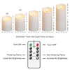 Nimiko Flameless Candles with Remote, Battery Operated Flickering Flameless Candles,