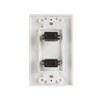 TENINYU Dual HDMI Wall Plate (2 Port) - 4K UHD,