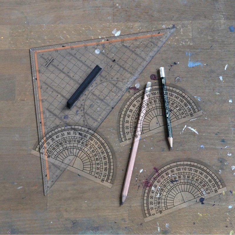 Luckious Clear Plastic Protractor - Accurate 180-Degree Measurement Tool, 4-Inch