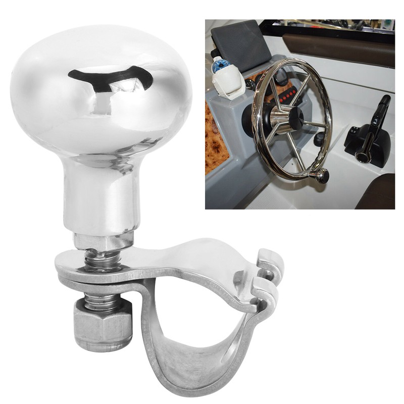 316 Stainless Steel Steering Wheel Knob Auxiliary Boosters Ball Handle