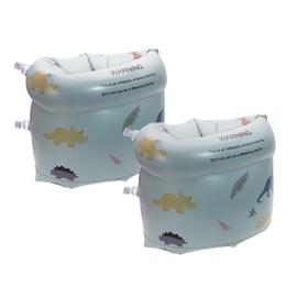 Penta Angel Swim Arm Floats 2Pcs PVC Inflatable Arm Band Flotation Sleeves Tubes Blow Up Water Rings for Women Men Summer Outdoor Swimming Pool Beach Party (Dinosaur)