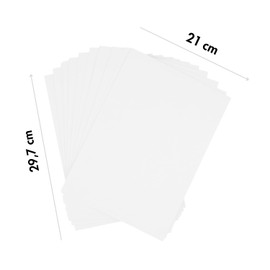 Dohe - A4 White Card (Pack of 50) - Size 21 x 29.7 cm, Thickness 180 g/m², Crafts, Printing and School Supplies