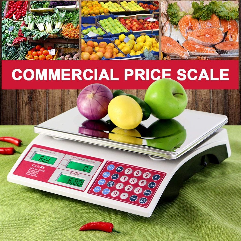 CAMRY Digital Price Computing Scale 66lb/30kg Commercial Produce Scale with