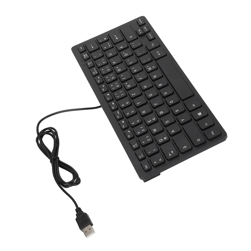Keyboard 78 Key Mute Ultra Thin Wired Mini USB Interface