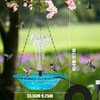 AIXXCUVQ Garden Floating Fountain with Maximum Bird Play Space USB