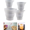 Taza medidora plegable de silicona para taza medidora plegable de