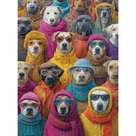 Cross & Glory - Whiskered World: A Kitty Kaleidoscope - Cat Jigsaw Puzzles for Adults, 1000 Piece Puzzle, Vibrant, Challenging & Detailed, Cat Puzzles