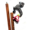 Wooden Walking Cane with Aluminium Handle Sheep - Handmade, Ergonomic,