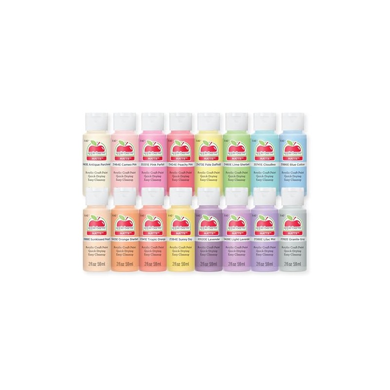 Apple Barrel, Acrylic Paint Set, 16 pc - 2 oz