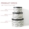 Soul & Lane Floral Hat Round Boxes with Lids, Set