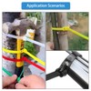 25 Count 10 Inch Reusable Cable Ties Yellow ?Heavy Duty