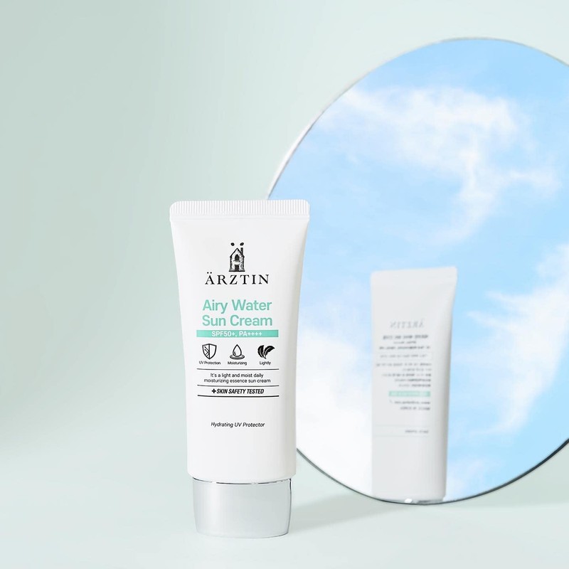 Airy Water SUN Cream SPF50+, PA++++, Lotion Type, NO Whitecast