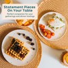 Nook Theory 4 Pack Reusable Bamboo Plates - Non-Toxic Toddler