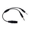 WODASEN Aviation Headset Adapter for Airbus XLR 5 Pin Head