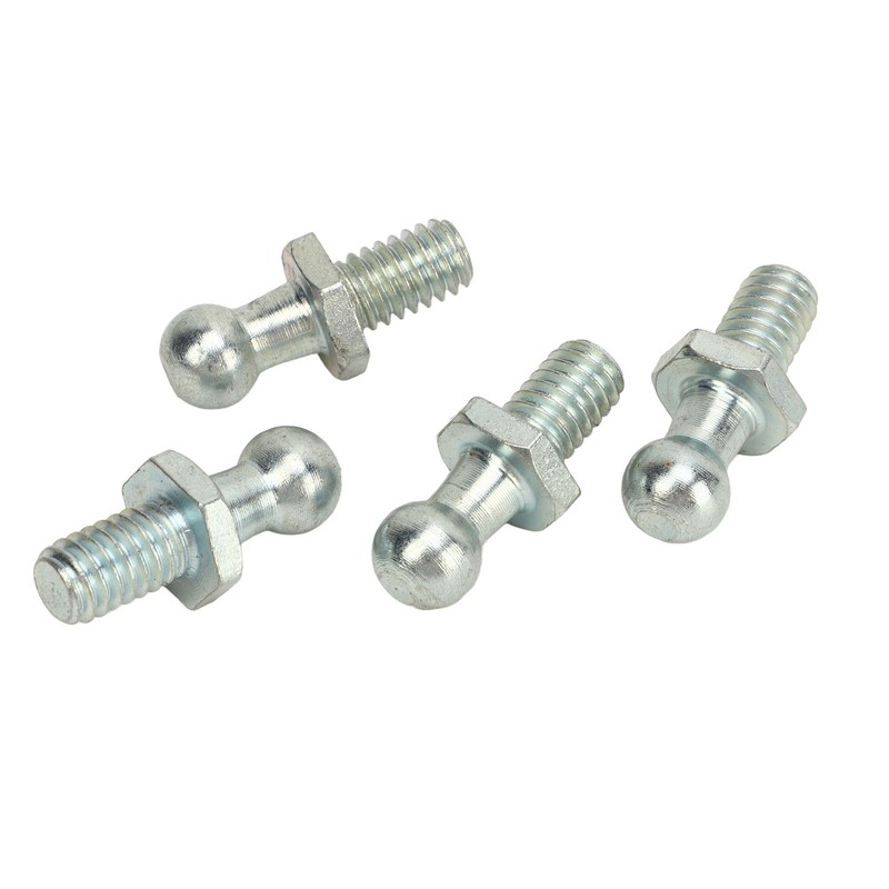 4Pcs 10mm Ball Studs 5/16‑18 Thread High Hardness Rugged Stable