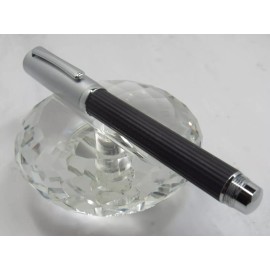 MONTEFIORE GORGEOUS HIGH QUALITY MONTEFIORE BLACK AND SATIN SILVER ROLLER BALL PEN