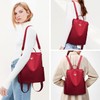 shepretty Women's Anti-Theft Backpack Shoulder Bag School Bag, 3-8864red, Practical,