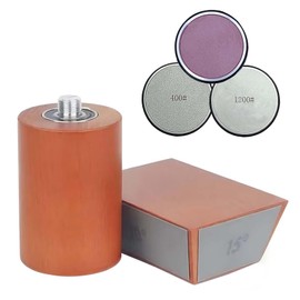 Rolling Knife Sharpener Kit, 4 Magnetic Angle Base 12/15/20/22°, Roller Knife Sharpening System for Pocket Knife, Kitchen Knives, Chef Knife Set (SET-A)