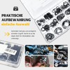 Snap Ring Set 300 Pieces Circlip M3-M28, Stainless Steel 304