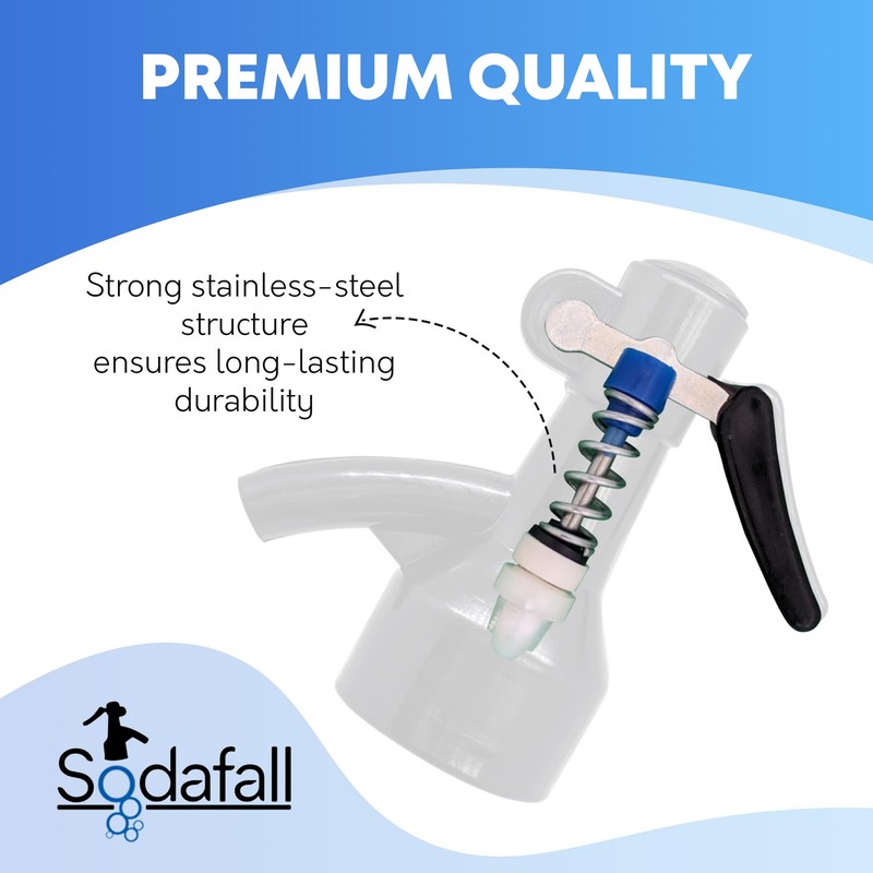 Sodafall fizz saver soda bottle dispenser compatible with Sodastream bottles