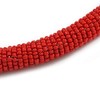 Avalaya Chunky Red Beaded Stretch Choker Necklace/44cm L
