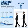 Height Increase Insole Heel Lift Taller Inserts Instant Adjustable Raise