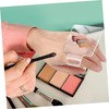 FOMIYES 2pcs Acrylic Handheld Makeup Eyeshadows Cosmetics Manicure Palette Set