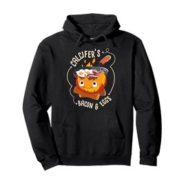 Calcifers Bacon And Egg I Camping Cooking I Bacon Pullover Hoodie