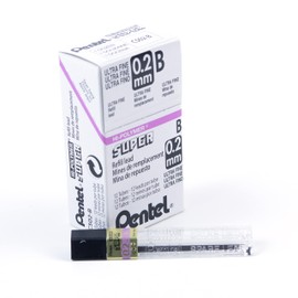 Super Hi-Polymer C502-B 0.2 mm Grade B Refill Lead (Pack of 12)