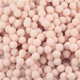 500 Pack Fluffy Pom Poms, High Density Pompoms Balls, Pompoms for Cheerleading DIY Crafts Jewelry Making Hair Accessories Clothing Embellishment 10mm, Misty Rose