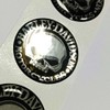 Kit of 3 Resin Skull HD Stickers Compatible with Harley
