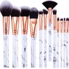 Makeup Brushes Set of 12 Marble Make Up Brushes with
