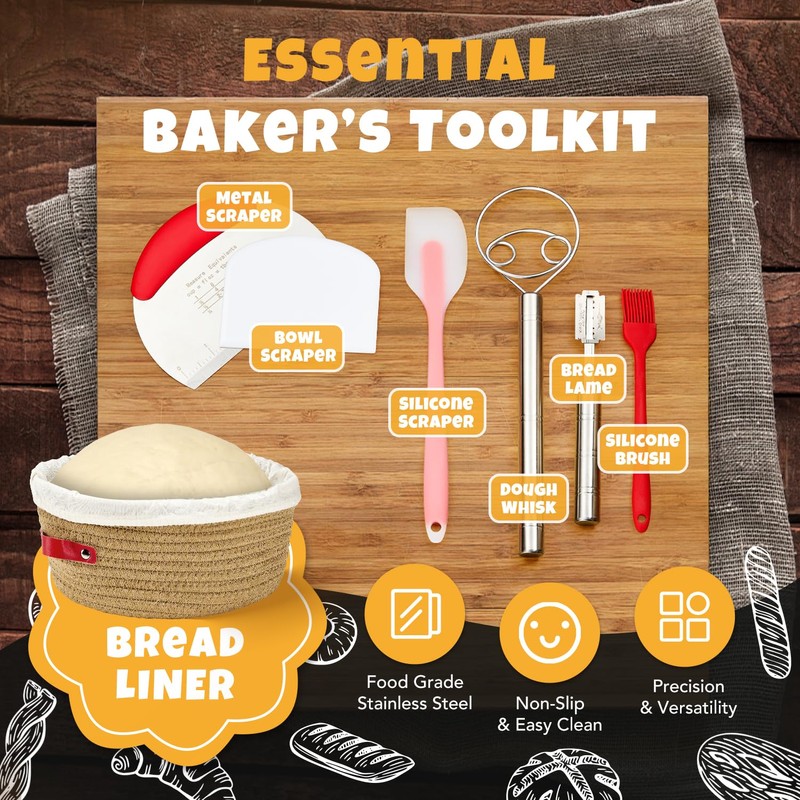 Sourdough Bread Baking Supplies, Sourdough Starter Kit with scale, Starter