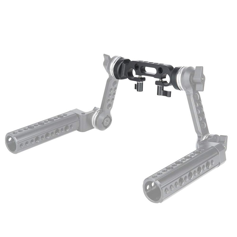 NICEYRIG 15mm Dual Rod Clamp with Rosette for ARRI Standard(M6