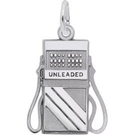 Rembrandt Sterling Silver Gas Pump Charm by Rembrandt