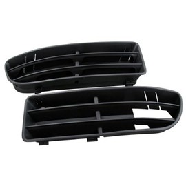 Hight Quality Front Pair Left & Right Lower Insert Vent Grille Grill for Volkswagen VW Jetta Bora Mark Mk 4 99-04 1999 2000 2001 2002 2003 2004 Part Number # 1J5 853 666 C # 1J5 853 665 Black Brand