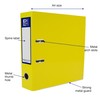 Oxford Premium A4 Lever Arch File, Yellow Single Folder, Heavy