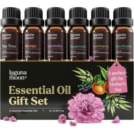 Laguna Moon Essential Oils Set - Top 6 Blends for Diffusers, Home Care, Candle Making Scents