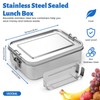 Large 1400ML Stainless Steel Food Containers, 304 Stainless Steel Food