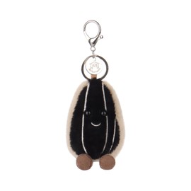 Apricot Lamb Crispy Melon Seeds Soft Cuddly Keychain, Plush Toys Stuffed Keychain for Kids’ Backpack, Purse, 3.5 Inches
