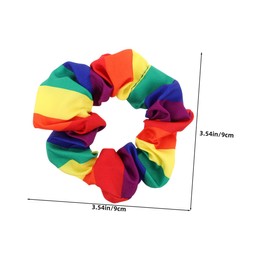 FOMIYES 8pcs Striped Hair Scrunchies Cute Satin Ponytail Holders for Colorful Rainbow Hair Ties for School Parties and Special Occasions Comfortable and Versatile