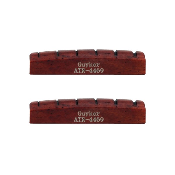 Guyker Acoustic Guitar Bone Nut - 6 String Red Flat