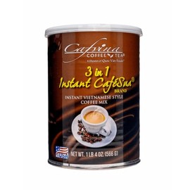 Cafvina 3-in-1 Instant CaféSua Mix – 1 lb 4 oz | Bold & Sweet Vietnamese Coffee Flavor | Perfect Hot or Iced | Made in the USA