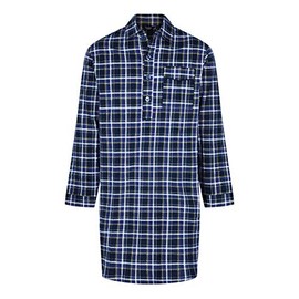 Socks Uwear Champion Mens Brushed Cotton Canterbury Checked Nightshirt Sleepwear Blue Check M